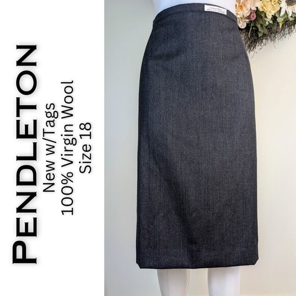 Norton McNaughton Vintage Pencil Skirt Size 10 Flax Linen Blend Classic Career - Picture 12 of 12